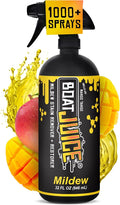 Boat Juice Mildew Stain Remover & Restorer Boat Cleaner | Marine-Grade Boat Mold & Mildew Remover for Vinyl Seats, Upholstery, Cushions & Interior | Fast-Acting, Mango Tango Scent | Made in USA (32oz)