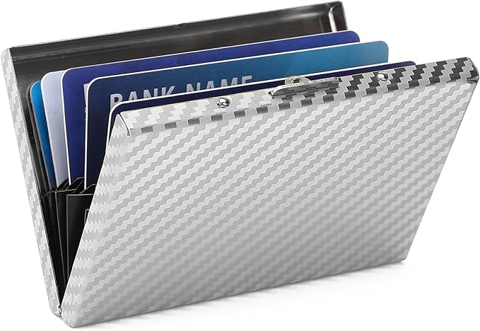 RFID Stainless Steel Credit Card Wallet Slim Metal Business Card Holder for Women Men
