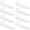 IEEK Floating Shoe Display 8 Pack,Levitating Acrylic Shoe Shelf for Wall,Clear Wall Mounted Shoe Rack Sneaker Display Shelves Space Saving Shoe Organizer Holder for Sneaker Collection