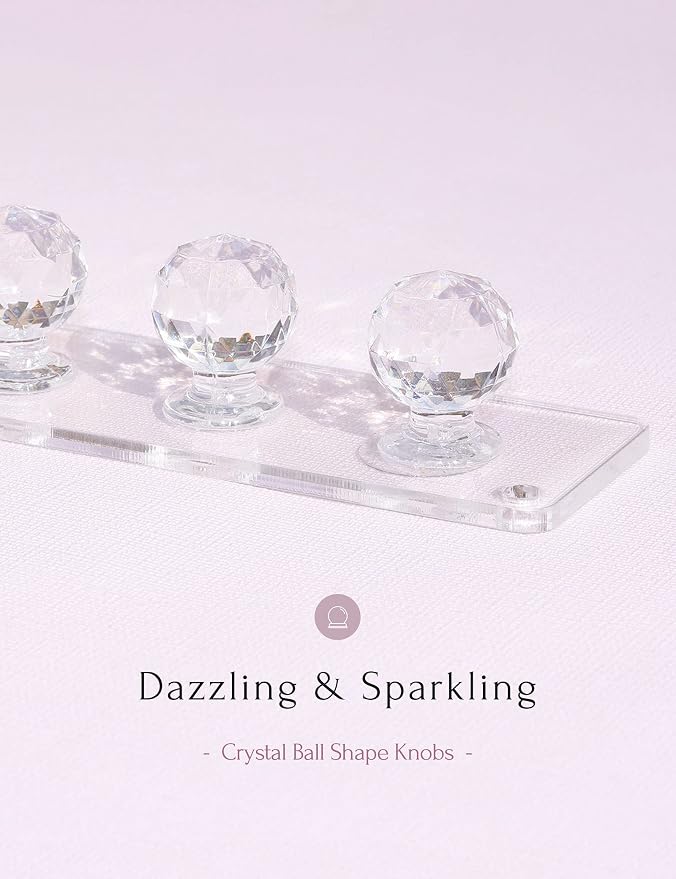 Heesch Necklace Hanger, Wall Necklace Holder, Acrylic Jewelry Organizer | Wall Mount Jewelry Hooks for Necklaces, Bracelets & Chains, Hanging Organizer and Storage, 4-Pack Clear Short