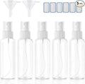 5-Pack Spray Bottles 3.4oz, Small Spray Bottle Empty Clear Plastic Bottle | Clear Plastic for Travel, for essential oils, perfume, cosmetics, cleaning, gardening, skin care, travel leak-proof