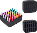 Nail Polish Organizer Holder Foam Pad DIY with 18 Slots for Storage Nail Polish or Essential Oil Tray for Drawers Black