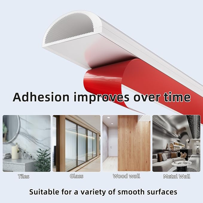39" Cord Hider for Wall Mounted TV,Adhesive Cable Hider for Wall,Cord Covers Raceway Kit for Wires Hider,Flexible Silicone Cable Concealer for Home Office,W 1.08"× H 0.6"