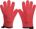 Kitchen perfection XL Silicone Smoker Oven Gloves-Extreme Heat Resistant BBQ Gloves-Handle Hot Food Right on Your Grill Fryer&Pit|Waterproof Grilling Cooking Baking Mitts|Superior Value Set+3 Bonuses