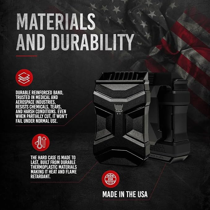 Gen 2 Universal Mag Carrier – Ambidextrous IWB/OWB Mag Pouch for Single & Double Stack Magazines. Fits Glock, 1911, S&W, Sig Sauer, Beretta & More.