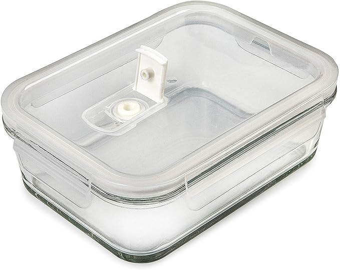 PrepNaturals 5 Pack 30 Oz Glass Meal Prep Containers - Dishwasher Microwave Freezer Oven Safe - Glass Storage Containers with Lids (Multi-Compartment) | Borosilicate Glass Meal Prep Containers - Airtight Leak-Resistant Lids, Microwave, Oven & Freezer S...