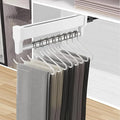Pull Out Closet Valet Rod, Adjustable Sliding Heavy Duty Steel Top Mounted Clothes Storage Hanger Rail for Closet Wardrobe (547mm/21.5inch)