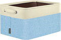 BALEINE 1 Pack Fabric Closet Storage Bins for Shelves, Linen Closet Organizers and Storage, Decorative Baskets for Organizing, Shelf, Clothes, Home, Office (Skyblue, 17''x13''x10.5'')