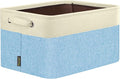 BALEINE 1 Pack Fabric Closet Storage Bins for Shelves, Linen Closet Organizers and Storage, Decorative Baskets for Organizing, Shelf, Clothes, Home, Office (Skyblue, 14''x10''x8.5'')
