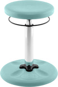 KORE Design Adjustable Wobble Stool Chair, Girls + Boys Kid Desk Stools, Ergonomic Small Office Chairs, Flexible Seating for Active Kids, ADD/ADHD, Classroom, Home, Age 8-12, Tall (16.5-24in), Teal