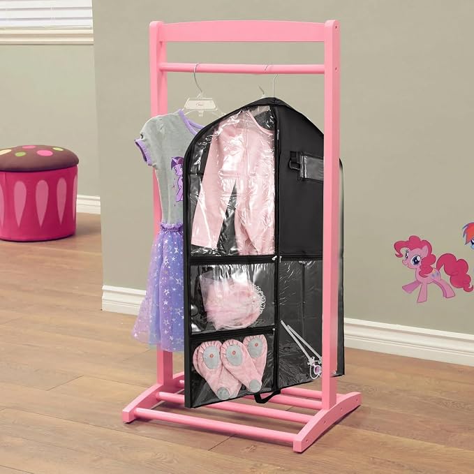 Dance Costume Garment Bag for Dancers with Backpack Storage Bag,40 inch Kids Garment Bag for Dance Competitions with Pockets for Dance Costumes,Cheer Uniform Garment Bags for Hanging Clothes Travel