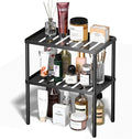 Cabinet Organizer Shelf, 2 Tier Kitchen Cabinet Organizer with Stackable Cabinet Shelves for Kitchen Countertop Storage, Metal Kitchen Shelf Organizer for Spice, Pantry & Under Sink