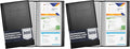 Ring Binder Depot Professional Business Card Holder/Book with Black Cover, Holds 300 Business Cards (Pack of 2)