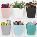 G.CORE Large Pegboard Cups Peg Board Storage Bin 6 Pack with Hooks, Square Box Shape Pegboard Cup Holder Accessories for Garage Workbench/Craft Room/Office/Playroom/Home Kitchen Organization (Mixed) | Big Open-Mouth Cups, 1/8" 1/4" Pegboard Organizer A...