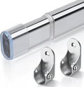 Adjustable Oval Closet Rod, 18-31 Inch,90 Lbs Heavy Duty (Chrome)
