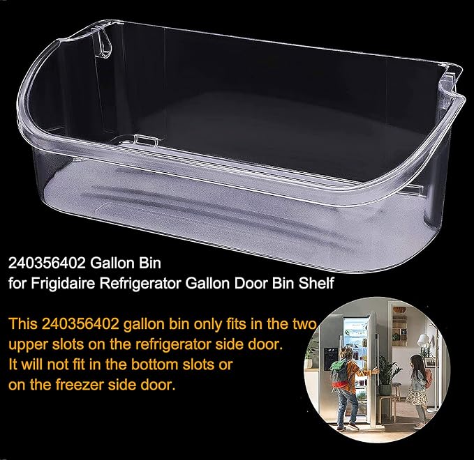 240356402 Refrigerator Door Bin Compatible with Frigidaire Kenmore, Replacement for 240356402 Frigidaire Refrigerator Door Bin, AP2549958 Door Bin