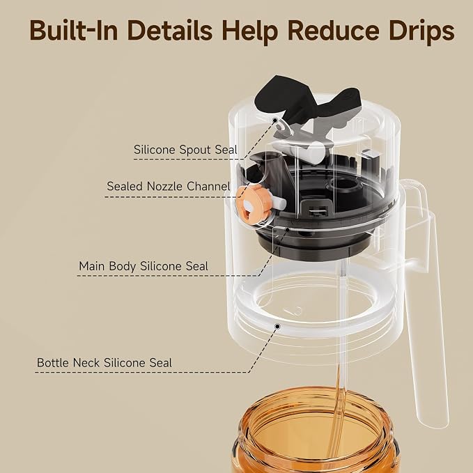 2-Pack 2-in-1 Oil Sprayer & Dispenser Dark Glass Fine Mist No-Drip | Two 500ml dark glass bottles for family cooking, meal prep & oils; food-safe, 304 filter, wide-mouth refill/cleaning.