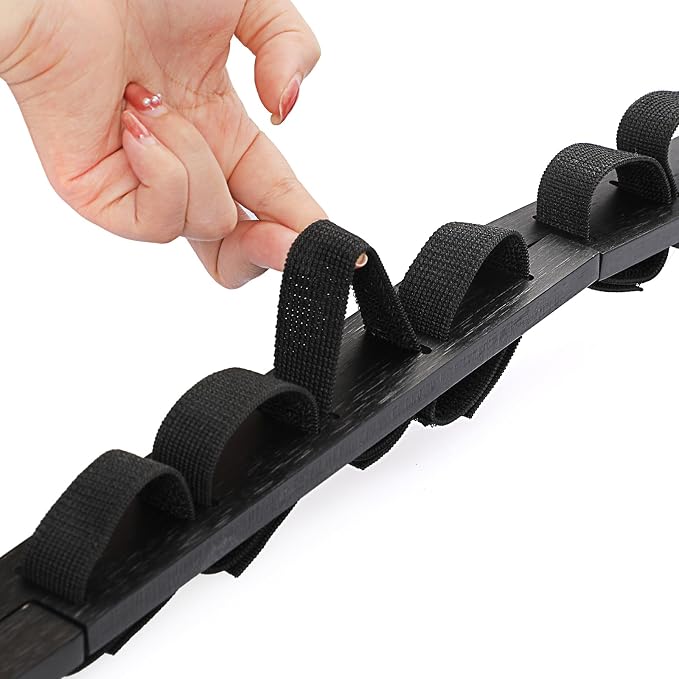 JUXYES Wall Hanging Martial Arts Belts Organizer for 8 12 Belts with Medal Hanger and Stickers, Bamboo Karate Belt Display Holder Rack, Taekwondo Belt Display Holder for Martial Arts Learners