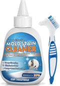 Vigorder Mold Stain Cleaner Gel, 8 FL oz Heavy-Duty Household Cleaner for Washing Machine Gasket, Shower Caulk, Bathroom Grout & Front Loader Seal