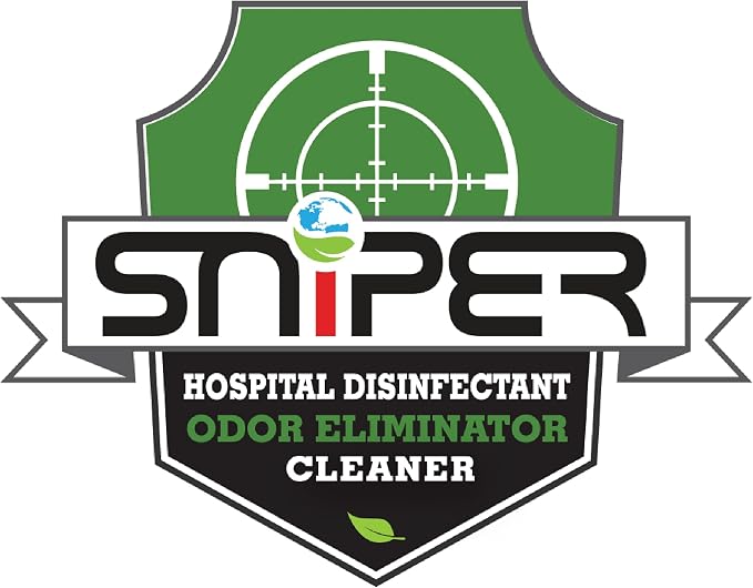 SNiPER Hospital Disinfectant, Odor Eliminator & All-Purpose Cleaner, 1 Gallon, 2-Pack