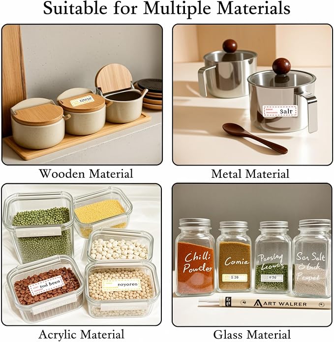 Freezer Labels 375pcs - 3"x1" Self-Adhesive Removable Food Labels | Write-On Waterproof & Oil-Proof Tape for Containers, Meal Prep & Pantry Organization (3 Rolls, 3 Colors) | BPA-free waterproof stickers leave zero residue. Safe for freezer, microwave ...