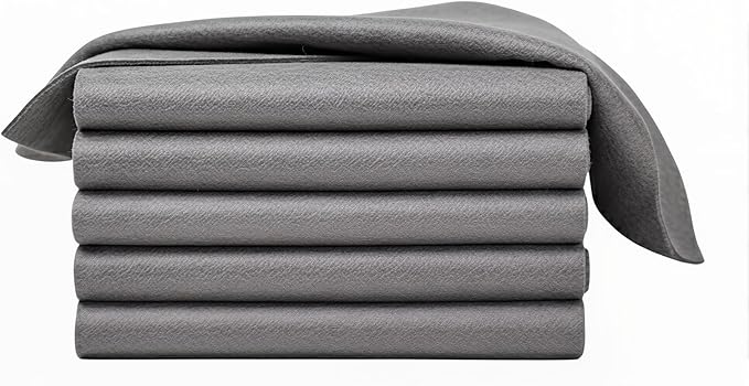 SakerPlus Thickened Magic Cleaning Cloth,10 Pieces Lint Free Microfiber Cloth for Glass, Mirrors, Windows, Cars (19.7"x19.7" (50x50cm))