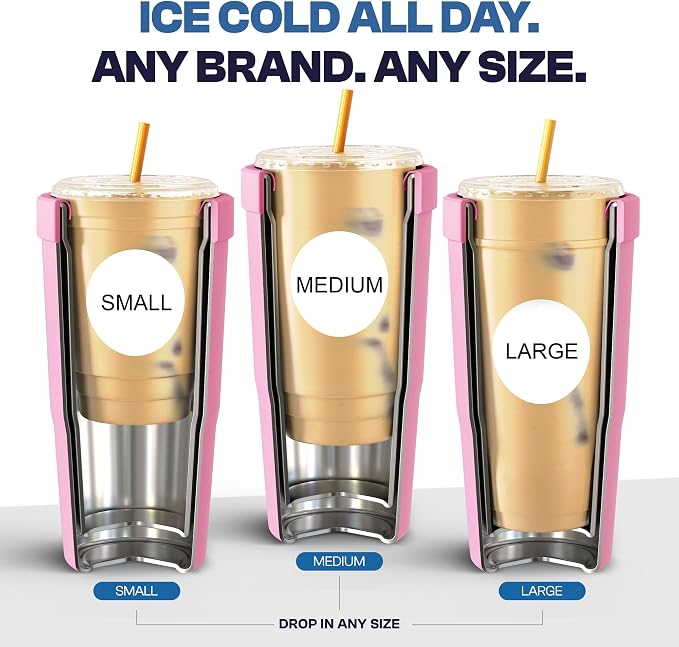 Frost Buddy Togo Buddy 30oz Tumbler - Spill-Proof Flip Lid (Pink Checkered)