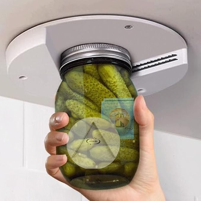 Top Rated Multifunctional Jar Can & Water Bottle Opener, Gripper Pad Tools Under Cabinet and Counter Mounted Kitchen Gadgets Lid Openers Tool For Senior People With Weak Arthritis Hands