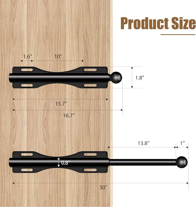 13" Valet Rod For Closet Pull Out Adjustable For Closet,2 Pack Black | 13" pull-out valet rod provides convenient hanging space for clothes in closets, bedrooms and laundry rooms.