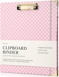 Aesthetic Clipboard Binder with Dividers - Document Organizer and Clipboard Folder for Work - Sturdy 3 Ring Binder & Planner Folio for Streamlined School Projects, Notes and Daily Office Productivity