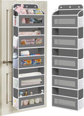 KYEVIS Over The Door Organizer, 5 Shelves Closet Door Hanging Organizer with 10 Mesh Pockets, Nursery Closet Organizer, Baby Essentials, Dorm Room Essentials for Girls