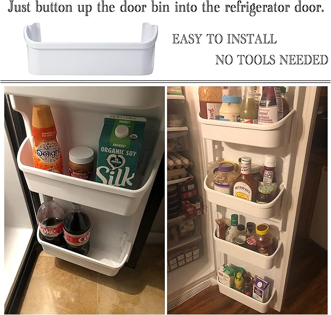 240323001 Refrigerator Door Bin, 15.95in Side Shelf Fit for frigidaire | Replacement for AP2115741, PS429724, AH429724, 240323007, fits most Frigidaire & Kenmore (NOT freezer door) , Easy install