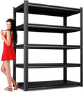 Garage Shelving-2050 lbs 5 Tier Storage Shelves,Adjustable Heavy Duty Metal Shelving Unit and Storage Large Rack,Utility Steel Shelf for Warehouse Industrial Pantry Basement Organizers 71"x46"x20"