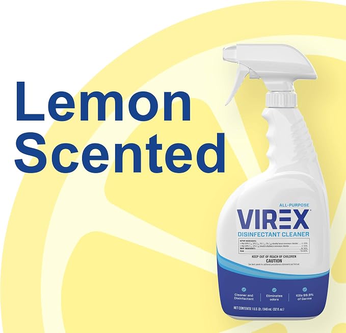 VIREX Diversey All Purpose Disinfectant Cleaner, Spray, 32 oz, 4 Pack