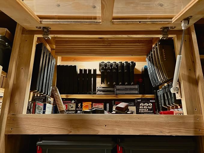 Aoanoko PMAG Rack Wall Mount,Mag Holder|AR Magazine Hodler|Wall Mount Display Mag Storage,Home Magazine Storage Rack,Mag Rack for Gun Safe,Locker,Cabinet,Wall