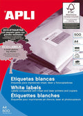 APLI Permanent Labels 105.0 x 29.0 mm 500 Sheets 10562