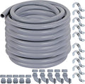Liquid-Tight Conduit and Connector Kit 1/2inch 150ft | UL Certification, Flexible Non Metallic Liquid Tight Electrical Conduit, Electrical Conduit Kit w/5 Straight,5 Angle Fittings