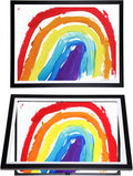 Dynamic Frames Li’l Davinci Front-Open 2-Pack Kids Art Frames, Wooden Frames for 18x24 Artwork, Prints & Certificates, Store up to 50 per Frame, 20.88 x 26.88 Outer Dimensions, Black