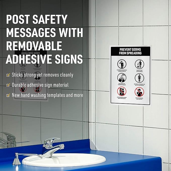 Avery Printable Warning Signs, 8" x 8", Water/Chemical Resistant, 15 Removable Labels (61513)