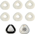 2 Pcs Mop Pad Holders and 6 Pcs Mop Pads | Compatible with Narwal Freo,Freo Pro,Freo X Ultra,Freo Z Ultra,Freo Z10 | Washable Reusable Microfiber Household Robot Vacuum Mop Replacement Parts