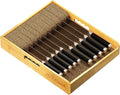 Knife Drawer Organizer Bamboo Insert Dock, 15"L x 12"W x 2.5"H Kitchen Steak Knives Holder Organizers Block for Drawer in Storage Organization (15 X 12 ”)