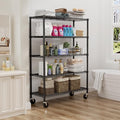 ROOMTEC 5-Tier Wire Shelving with Wheels,45"W*20"D*72"H,Max Load 2000 lbs | Rolling Garage Shelves,Heavy Duty Storage Shelf,Adjustable Metal Shelf Rack for Kitchen,Laundry,Pantry,Warehouse,Basement