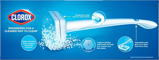 CLOROX ToiletWand Toilet Cleaner Refills,Toilet brush,Original,10 Count (Pack of 6)