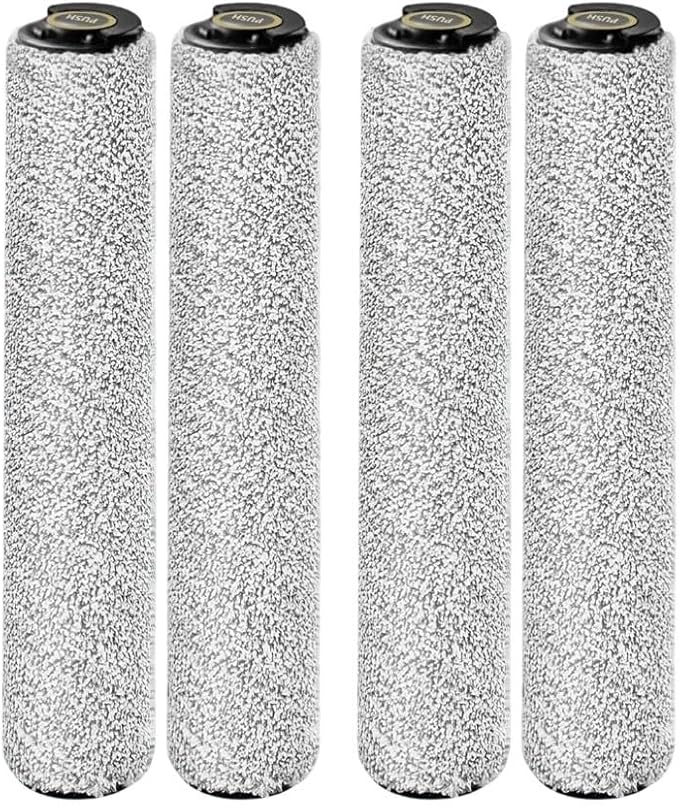 Minhe Replacement Roller Brush for MOVA Z60 Ultra, Main Cleaning Brush with Enhanced Suction and Debris Capture, No Tools Required for Daily Maintenance(2 Pairs)