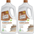Quick Shine Hardwood Floor Luster 64 oz-2 Pk, Natural Looking Shine | Plant Derived Carnauba Polish, Renew & Protect, Streak & Haze Free, Non-slip, pH Neutral, No PFAS, EPA Safer Choice