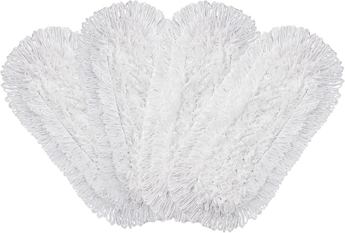 CLEANHOME Microfiber Mop Pads 4 Pieces for Floor Cleaning,Fit CLEANHOME Dust Mop: B09PBPGSJ3, Full Polyester Microfiber Replacement Pads