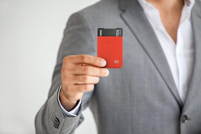 Modern Carry Ultra Thin Wallet for Men & Women, Single Pocket or 2 Slot Options, Slim Stretch Fabric Minimalist Front Pocket Card Holder