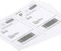 Shipping Labels 2 Per Sheet Round Corner Half Sheet Labels Mailing Labels for Packages Laser & Inkjet Printer Labels, 8126/5126 (4000sheets-8000labels)