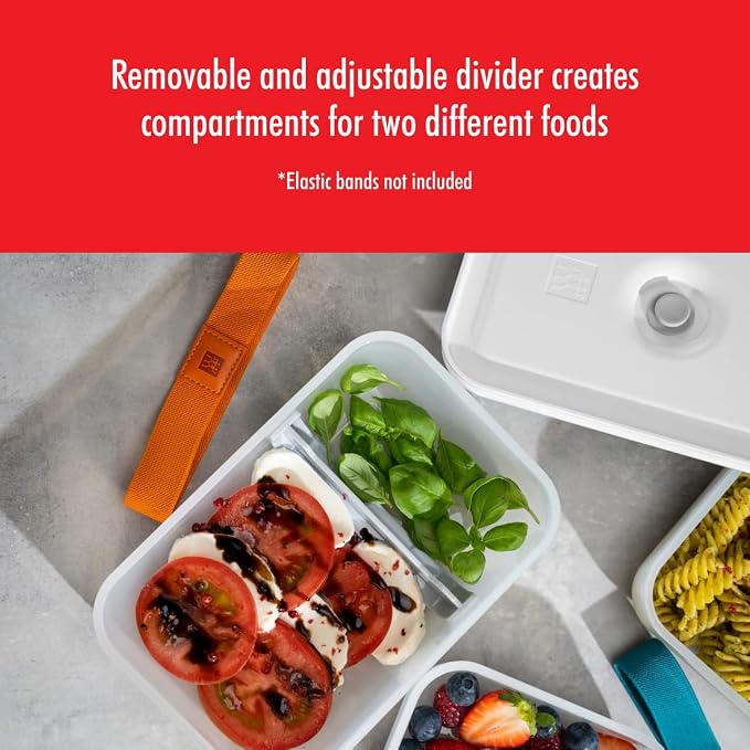 ZWILLING Fresh & Save Small Airtight Food Storage Containers with Lids, Meal Prep Containers, Plastic, BPA-Free, Semi-transparent