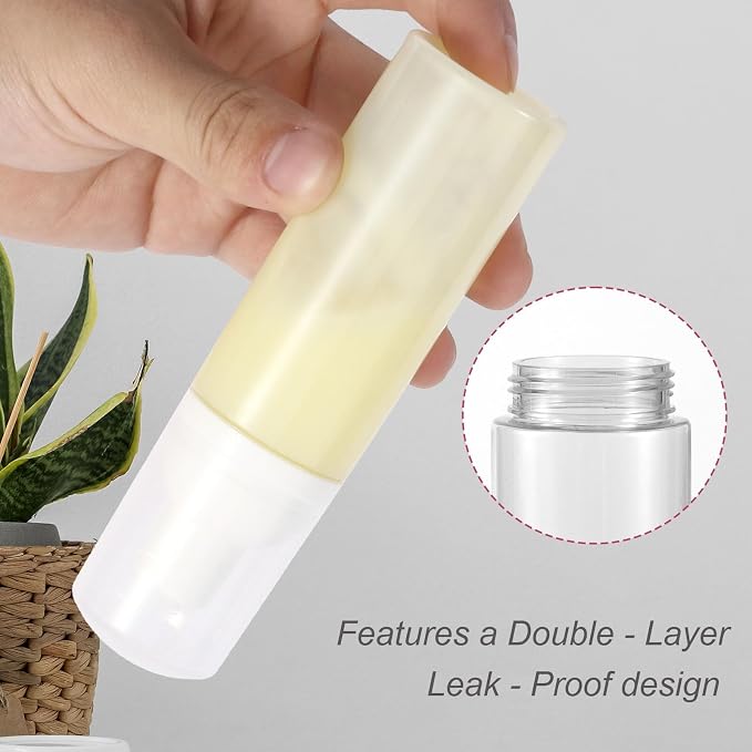 3pcs 2oz Small Size Mousse Plastic Travel Foam Pump Bottle - Portable Foaming Empty Bottle Dispenser for Hand Soap, Shampoo, Lash Cleanser - Well Suited for Travelers Daily Use (60ml)